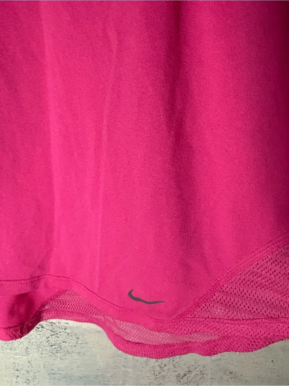 Nike Dri-Fit Pink Vented Racerback Activewear Curved Hem Tank Top M